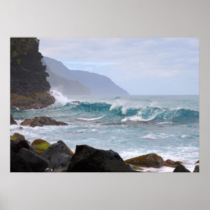 Costa do Na Pali, Kauai, Havaí, poster