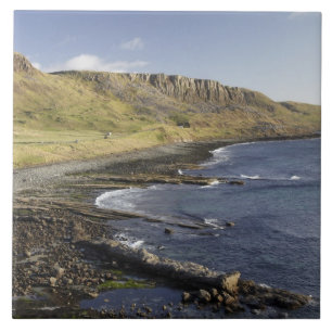 Costa em Duntulm, Ilha de Skye, Escócia, Reino Uni