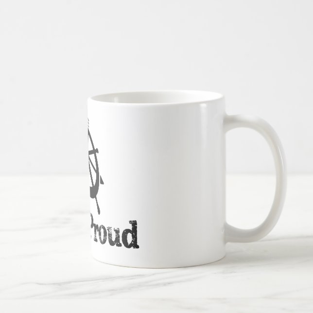 Costa leste orgulhosa - caneca náutica do leme (Direita)