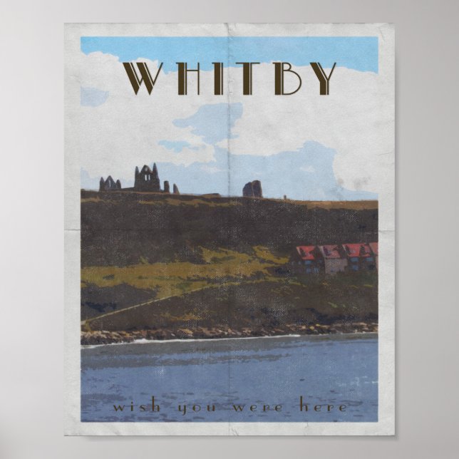 costa leste poster de viagens whitby yorkshire (Frente)