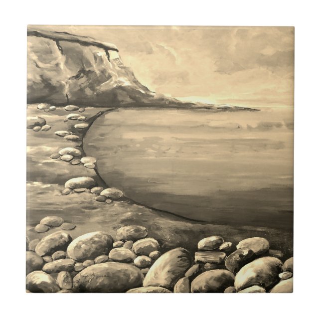 Costa Marítima Atlântica Pintada à Mão (Frente)