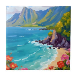 Costa Na Pali Kauai Havaí Pintura Arte