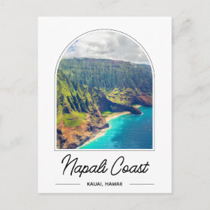 Costa Napali Kauai Hawaii Cartão Postal
