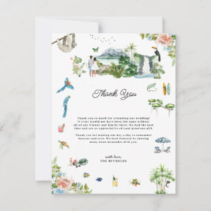 Costa Rica Agradecimento de Casamento Ilustrado