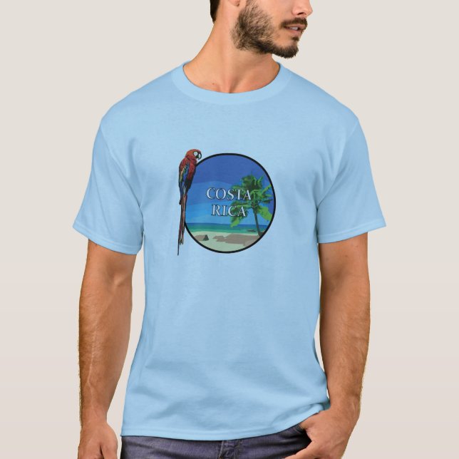 Costa Rica - Camiseta Básica Masculina (Frente)