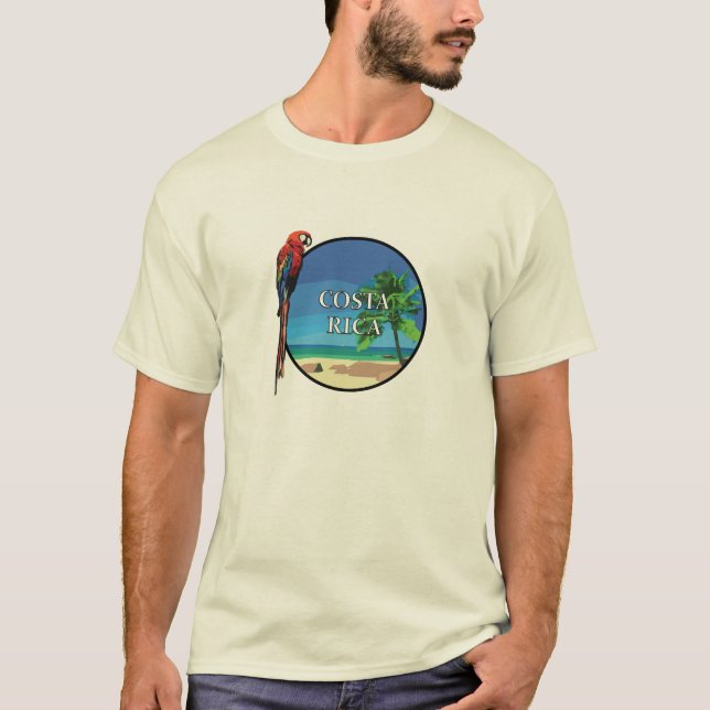 Costa Rica - Camiseta Básica Masculina (Frente)