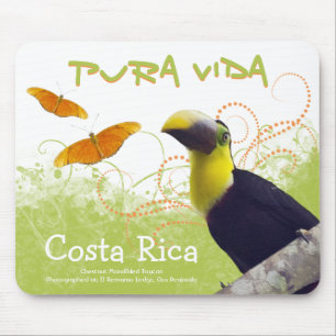 Costa Rica Pura Vida Toucan Mousepad
