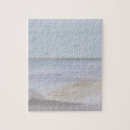 Costeira Shoreline Beach Watercolor Quebra-cabeça