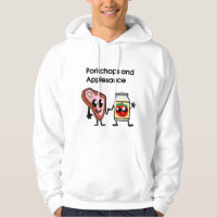 Costeleta de carne de porco e camisa da compota de