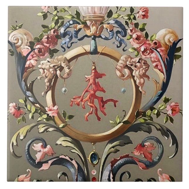 COSTELOS, CORAIS, GOLFINHOS, CORPOS FLORAIS ANTICO (Frente)