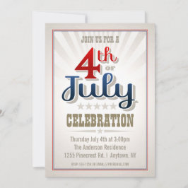 Costume 4o do convite de festas de julho