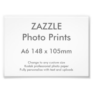 Costume A6 de Zazzle impressão da foto de 14,8 x