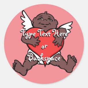 Costume africano da etiqueta do Cupido da etiqueta