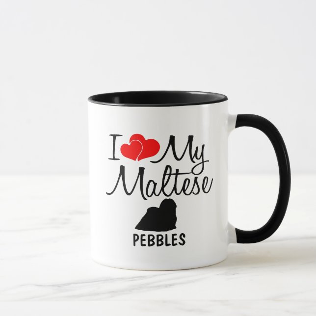 Costume Amo Minha Caneca Maltesa (Direita)