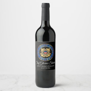 Costume aposentado da etiqueta do vinho