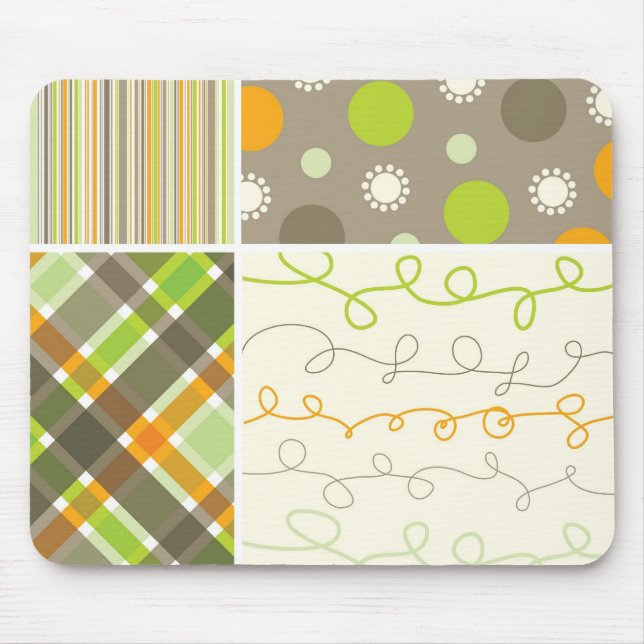 Costume combinado Mousepad do teste padrão da (Frente)