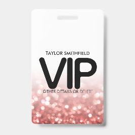 Costume de crachá de ferro moderno do Red Glitter