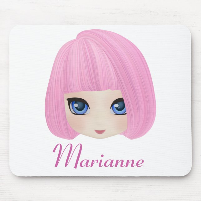 Costume feminino Mousepad de Marianne da menina (Frente)