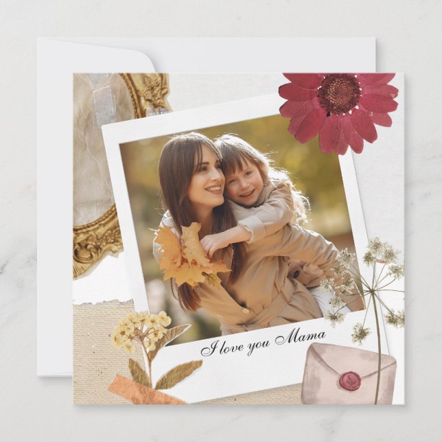 Costume Moderno Eu Te Amo Foto Da Mãe (Frente)