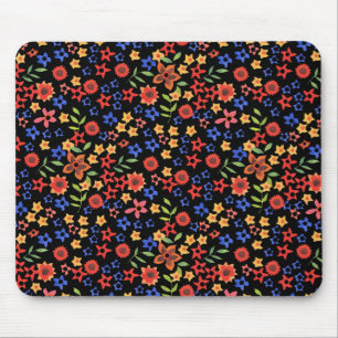 Costume retro chique Mousepad do impressão floral