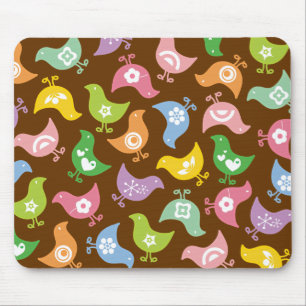 Costume retro Mousepad do teste padrão do
