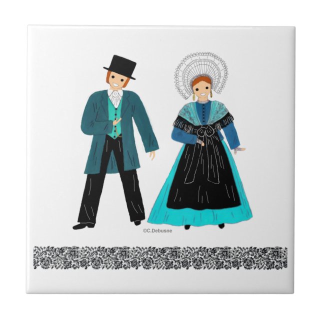 Costume traditionnel du Nord-Pas-de-Calais (Frente)