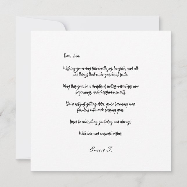 Costumize Happy Birthday Sparkle rosa Dourado (Verso)