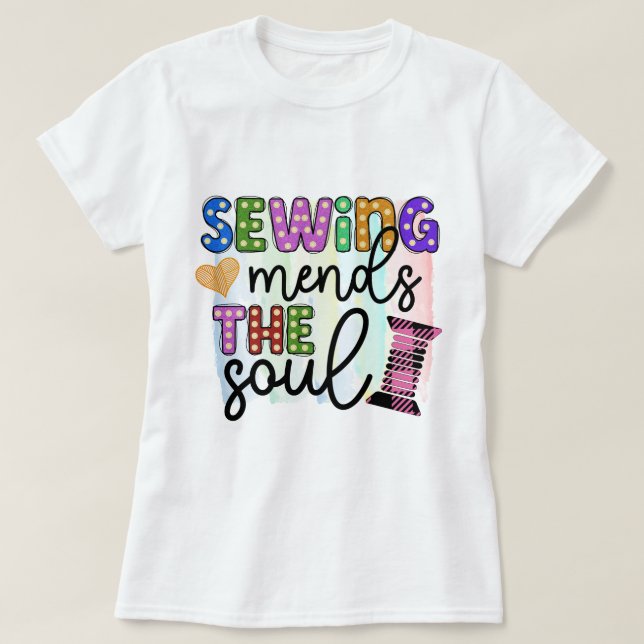 Costura de camiseta da Alma (Frente do Design)