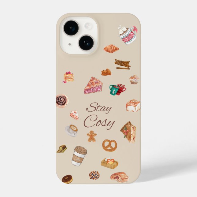 cosy and cute Autumn phone case (Verso)