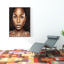 COTA AFRO MULHER RAINHA MELANIN POSTER