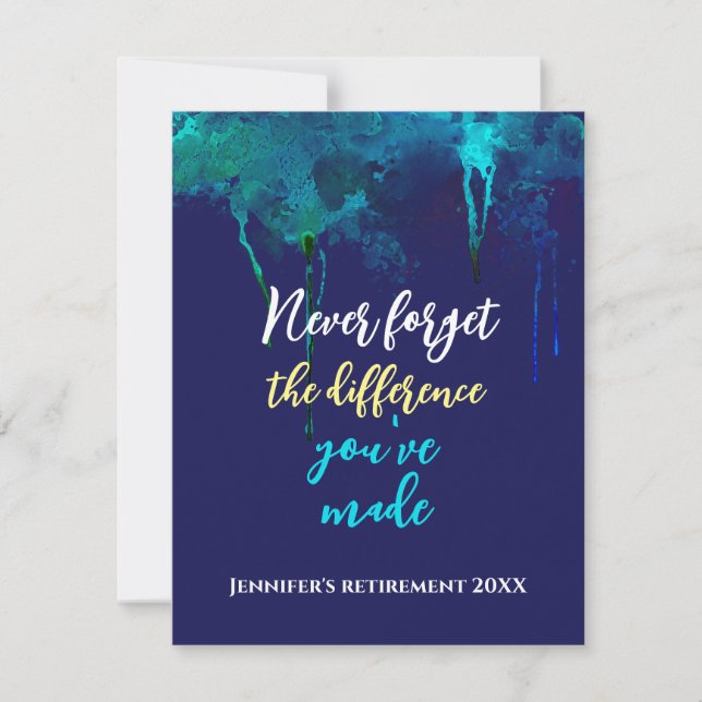 Cota de aposentadoria nunca esqueça Marinho de Aqu (Frente)