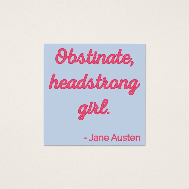 Cota de Orgulho e Preconceito II - Estilo Bonito (Frente)