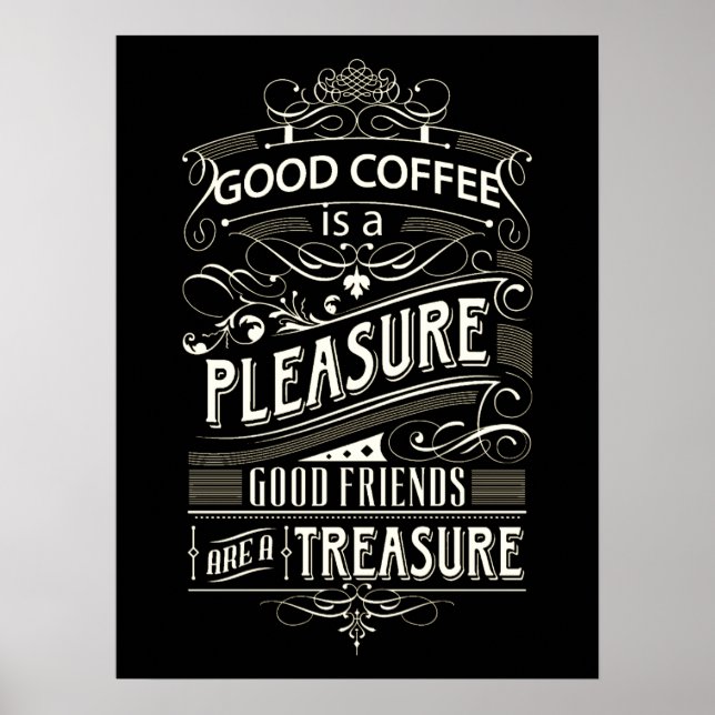 Cota para Poster de Amantes de Café (Frente)