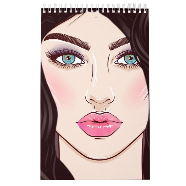 cotações de meninas calendário editável (Capa)