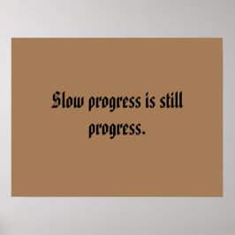 cotações de motivação de academia e pôster marrom 