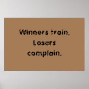 cotações de motivação de academia e pôster marrom 