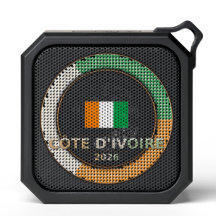 Cote d'Ivoire Bandeira de Fã de Futebol Emblema Ci