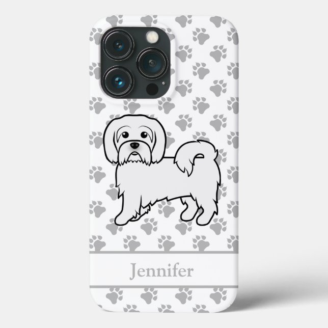Coton De Tulear Cachorro de Desenho Animado Fofo & (Verso)