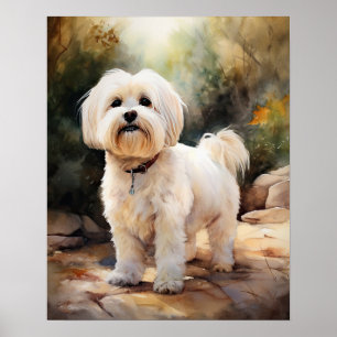 Coton De Tulear Dog Art Impressão