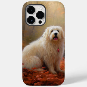 Coton De Tulear no Outono Folhas Caem Inspire
