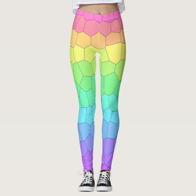 Cotovelo Brilho Escala Leggings (Frente)