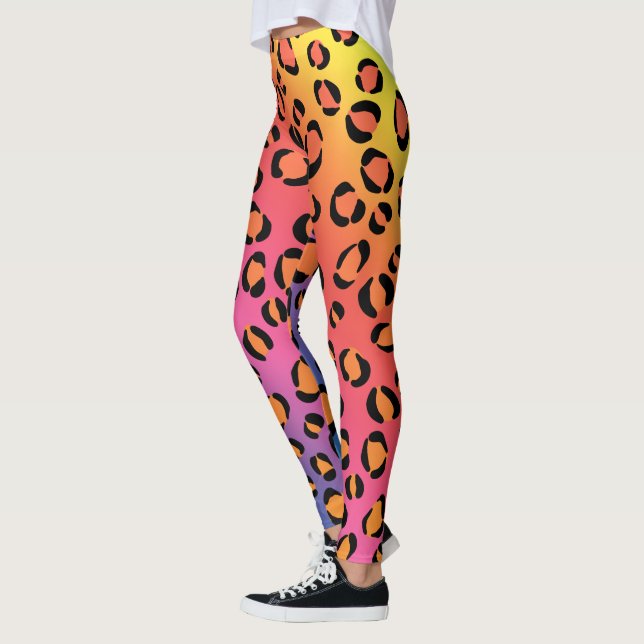 Cotovelo Leopard Leggings Animal Print Jaguar (Esquerda)