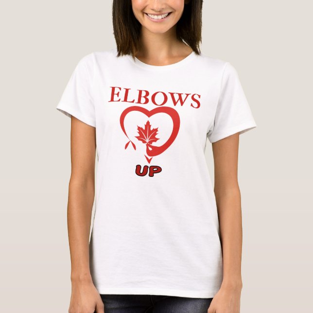 Cotovelo para cima da camisa (Frente)