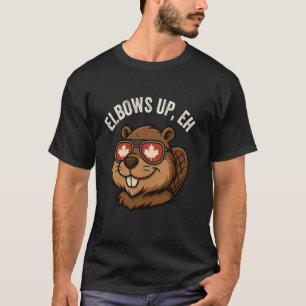 Cotovelos Acima Eh Castor Camisa Folha de Bordo Di