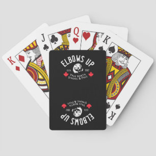 Cotovelos para cima! Cartas de baralho