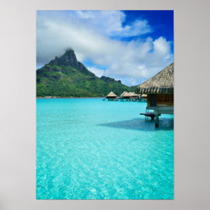 Cotovelos sobre água na poster vertical Bora Bora