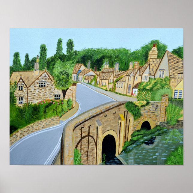 Cotswold English Village Poster (Frente)