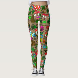 Cottagecore Calças Legging