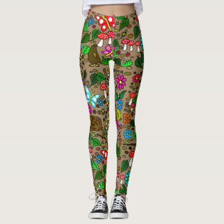 Cottagecore Calças Legging