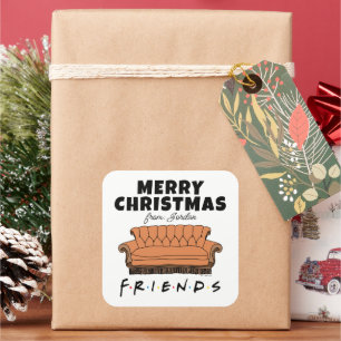Couch FRIENDS™ Etiqueta de Presente de Natal